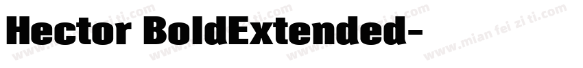 Hector BoldExtended字体转换